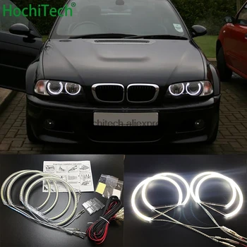 

HochiTech for BMW 1998-2003 pre-facelift E46 coupe cabrio with PROJECTORS Ultra bright 6000K White SMD LED Angel Eyes Halo Rings