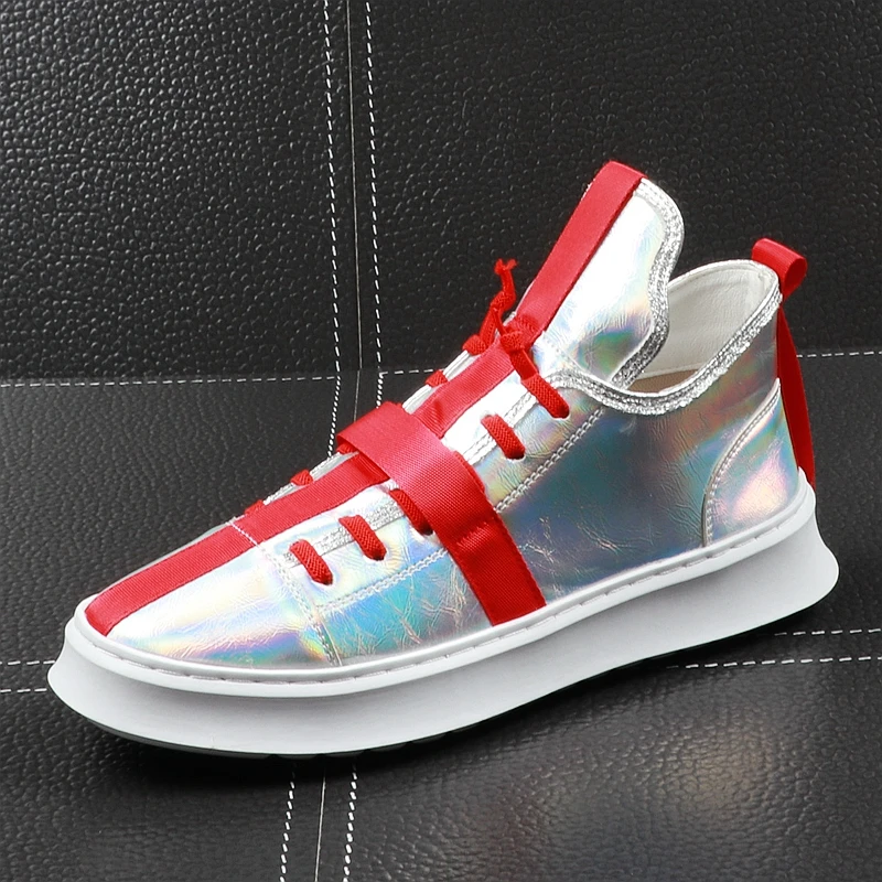 

CuddlyIIPanda 2019 Men Fashion Casual Shoes Spring Autumn Youth Thick Bottom Hip-hop Platform Leisure Medium Shoes Male Loafers