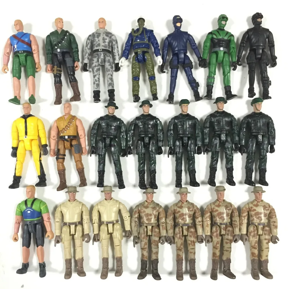 10 шт./лот Случайная BBI GIJOE спецназ фигурки мобильные мульти-шарнирные модели, очень подходят для военных фанатов коллекционные