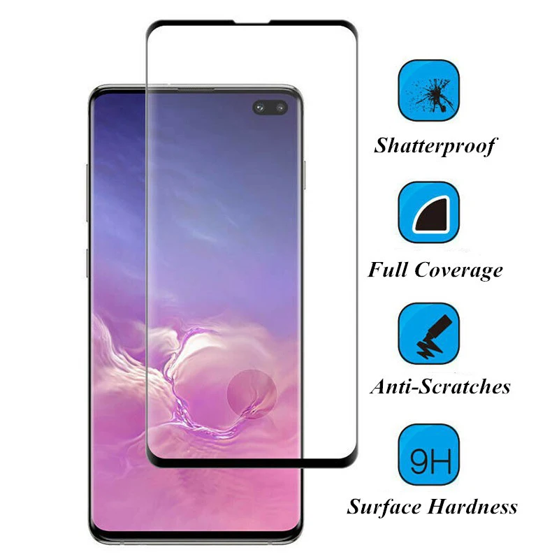 50 шт. полное покрытие изогнутое закаленное стекло для samsung S9 S8 Plus S7 S6 Edge Note 9 8 huawei P30 mate 20 Pro Edge Клей протектор