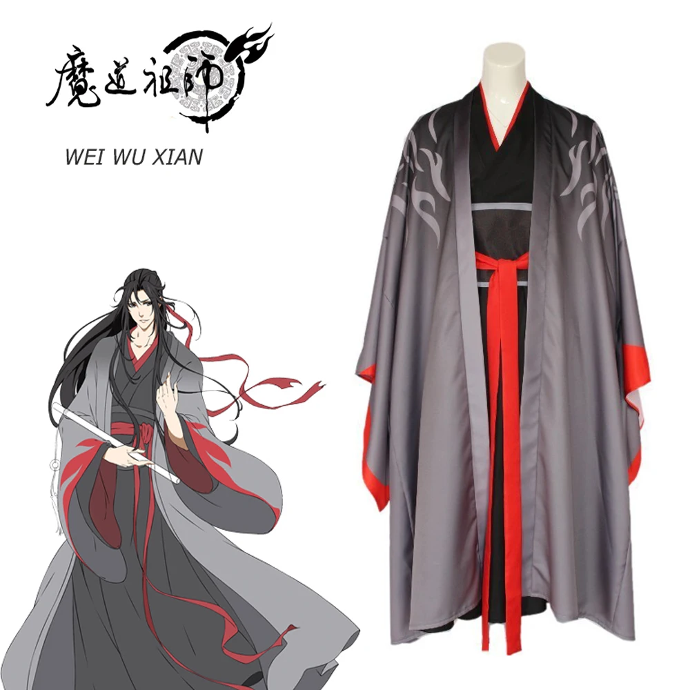 

Mo Dao Zu Shi Wei Wuxian Cosplay The Yiling Patriarch Costume Grandmaster of Demonic Cultivation Wei wuxian Wig Men's Cosplay