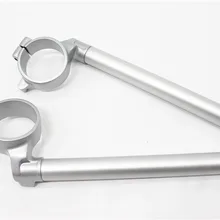 2 шт. мотоцикла Серебряный левый и правый ручка бар клип на подходит для SUZUKI GSXR600 750 K6 K8 2006-2010 защита для мотокроса ручка отделкой