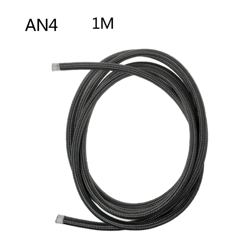 1 м нейлоновая стальная оплетка тормозной газойль топливный шланг AN4 AN6 AN8 AN10