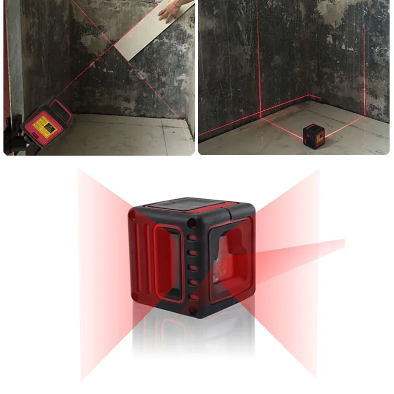 Mini Portable 3 Lines Laser Level 2V1H self leveling ( in the range of