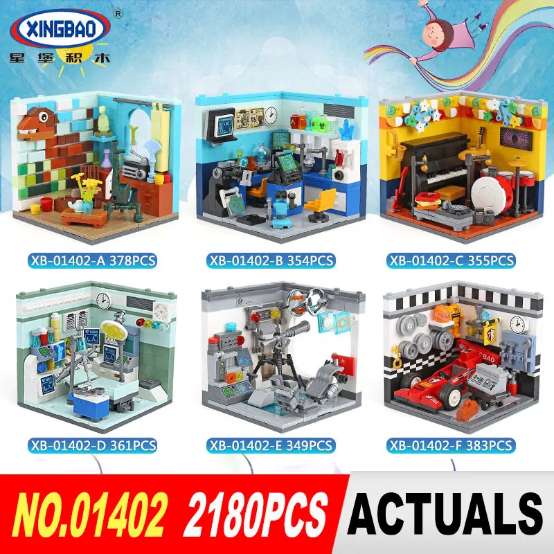 

XINGBAO 01402 New Genuine Building Series The Future Dreams House Set Building Blocks Educational Kid Toys As Christmas Gifts