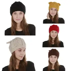 Liva девушка зимние шапки для женщин одинарная двуслойная шапка Модный узор 8 Вязаная Шапка-бини шапки теплая смесь бренд вязаный стильный V16