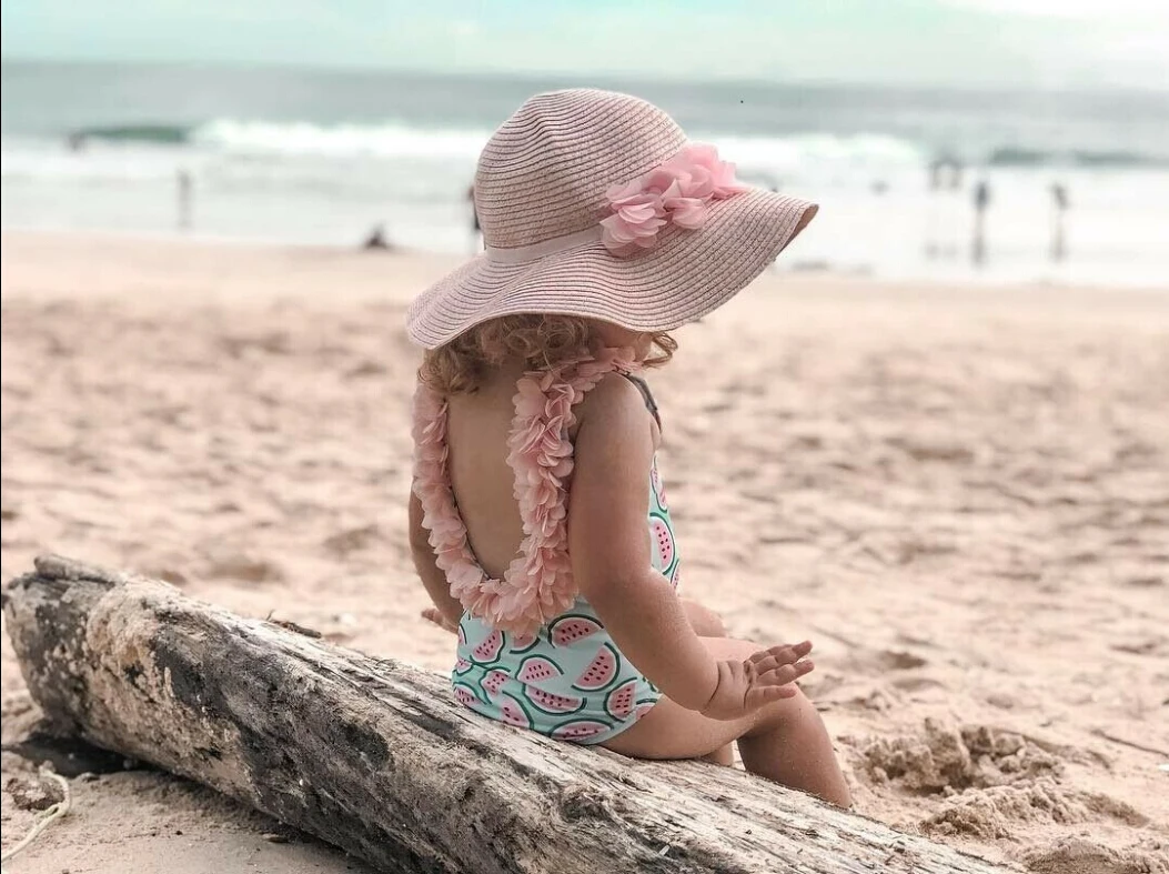 

Lovely Watermelon Swimwear Toddler Girls Floral Swimsuit One Piece Summer Bikini Baby Girl Backless Bathing Suit Kids Beachwear