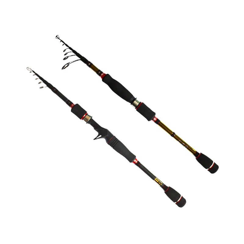 

2018 Multifunctional Portable Telescopic Fishing Rod 1.95M 2.1M 2.4M 2.7M Sea Rod Carbon Fiber Casting/Spinning Fishing Tackle