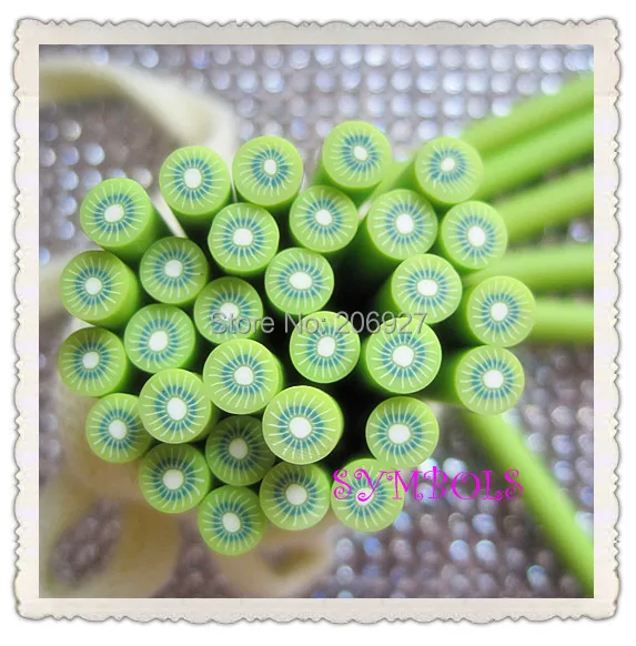 50pcs Colorful Fruit Cut Slices Polymer Clay Sticks Cartoon Flower Heart  Design DIY Soft Pottery Nails Tips Manicure Accessories - AliExpress