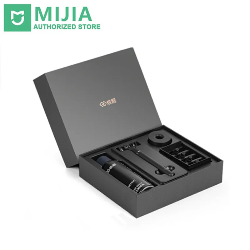 Ceny Oryginalny nowy marka Xiaomi Huanxin 3w1 A zestawy mężczyźni Razor Lemon Flavor 7 w 1 zestawy magnetyczne wymienić klip najlepszy prezent dla człowieka