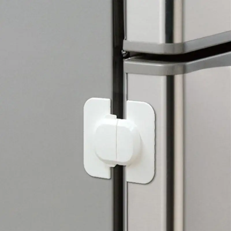 

1Pc Safety Fridge Lock Baby Protection Plastic for the Refrigerator Door Durable and Long Term Use 6*6.4cm #05