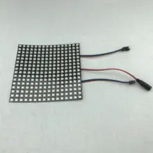 DC12V вход P10mm SK6812 прибор приемно-16 пикселей* 16 пикселей светодиодная цифровая Гибкая световая панель, размер: 17 см* 17 см; IP20