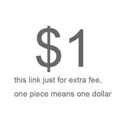 

this link just for extra fee ,one piece means one dollar
