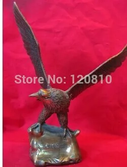 

Large Rare Old Qing Dynasty Copper Flying Eagle Statue ,best collection
