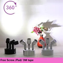 3 Вт/9 Вт подзарядки tripe головное окно лампа, Вселенная направление шоу светильник, 3 головы ювелирный шкаф стекло переключатель батареи точечный светильник