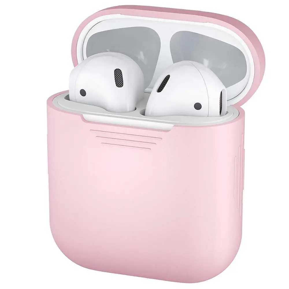 Защитный силиконовый чехол для AirPods, совместимый с Apple Airpods 1 и AirPods 2 [передний светодиодный экран не виден]