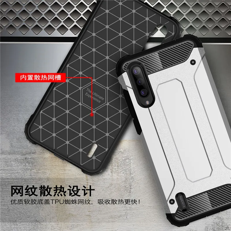 xiaomi leather case case PDGB Tough Case For Xiaomi Mi 9 SE A3 Lite Redmi 6A 7A Note 6 7 8 Pro Global Armor Protective Cover Silicone Hybrid Shell Case xiaomi leather case case