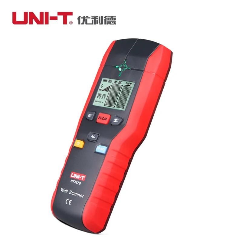 UNI-T UT387B Профессиональный настенный детектор тестер деревянный металлический кабель переменного тока Электрический провод искатель сканер точный инструмент обнаружения стены