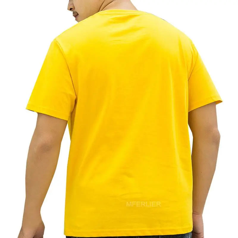 MFERLIER Летняя мужская футболка 5XL 6XL 7XL хлопок, Бюст 150 см футболка для полных мужчин