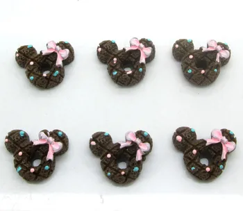 

20Pcs Colorful Resin Mouse Decoration Crafts Flatback Cabochon Scrapbooking Fit Hair Clips Embellishments Beads Diy