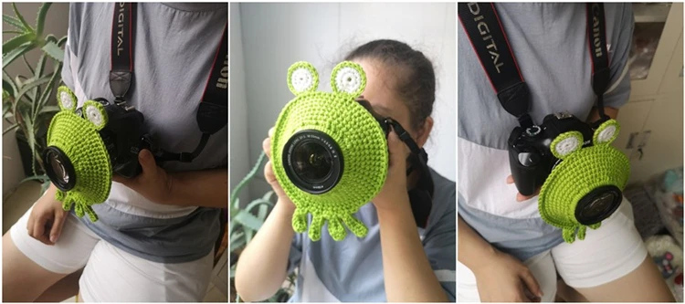 Аксессуары для объективов для детей/домашних животных, вязаные игрушки для фотографирования льва осьминога