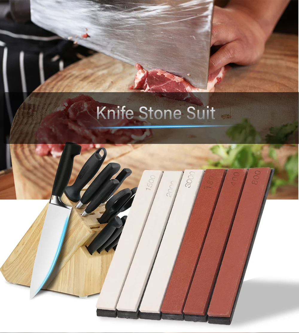 6PCS Portable Sharpening Stone for Kitchen Use