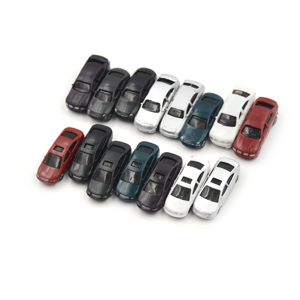 

New Sale 10pcs Painted Model Cars Building Train Layout Scale HO (1 to 100) CB100-3 Model Building Toy Kits Kid best Children