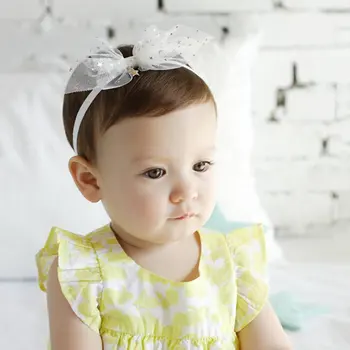 

Infant Toddler Baby Bow Headband Girls Lace Headband Hairband Bowknot Band Baby Hair Accessories New