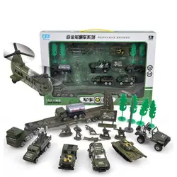 Военная серия Diecast металлического сплава модель танк Управление игрушка Битва автоматические презентации танки Игрушки для мальчиков