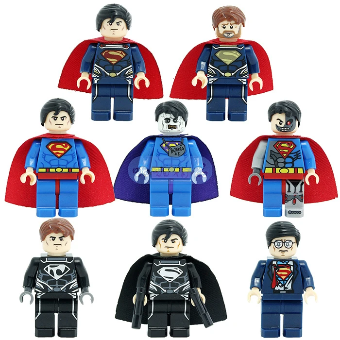 8 unids toy superhero industria gente Tsai Sen Superman SY187 compatible  Lego compatible|toy rollercoaster|toy machine guns kidstoy machine box set  - AliExpress