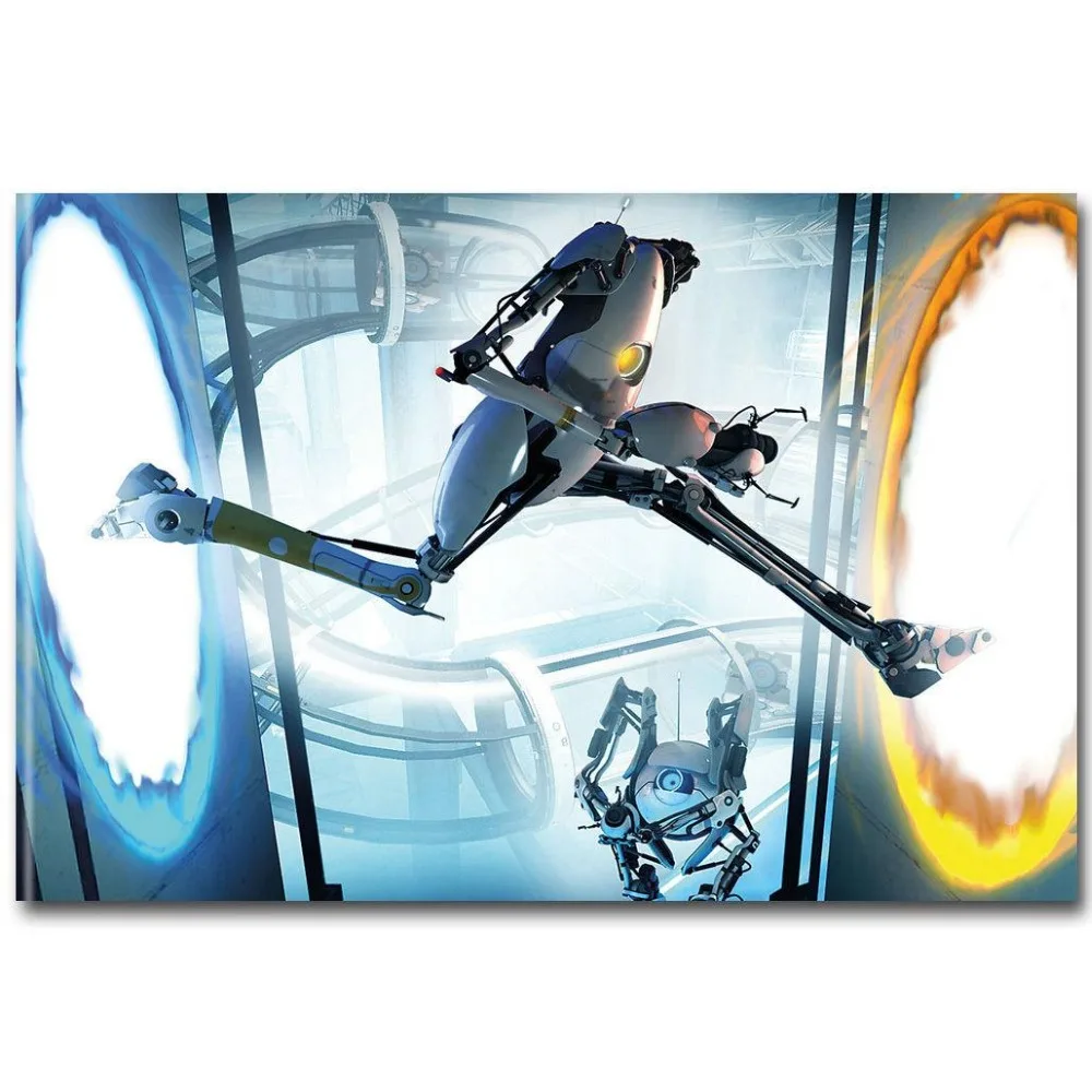 

PORTAL 2 Hot New Game 3 Wall Sticker Home Decoration Silk Art Poster