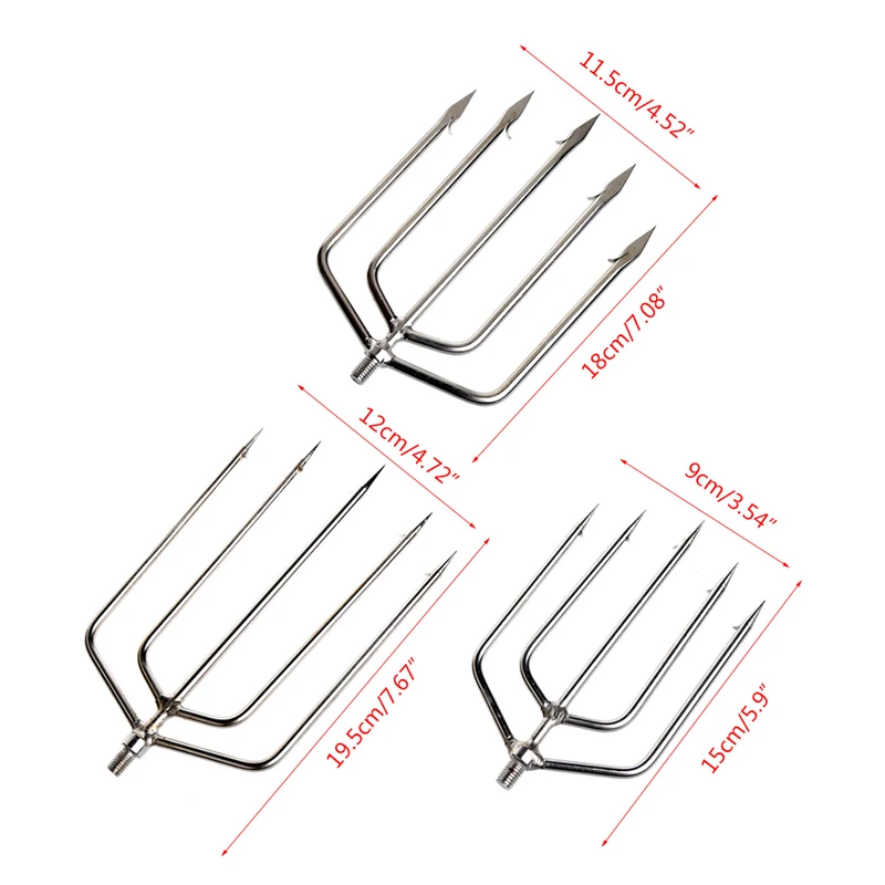 Нержавеющая сталь, 5 Зубцов, гарпун, рыбное копье, вилка, для рыбалки, ледоколы, дрель, Аксессуары для рыбалки, снасти, инструмент