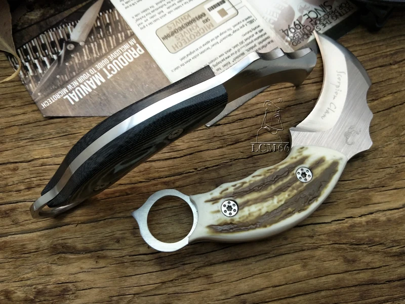 Lcm66 Скорпион Karambit Тактический коготь нож Открытый Отдых Джунгли выживания битва Фиксированным Лезвием Охотничьи ножи самозащитой