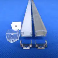 100 stücke x 0,5 mt/teil mit Klar abdeckung QC1307, insgesamt 200 stück klar end kappen, 200 stück montage halterung