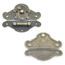 2, 5, 10 шт./партия, защелка коробки, крюк, замок, ящик, деревянная мебель, винты, чемодан, декоративный, 5 размеров, выбор, бронза