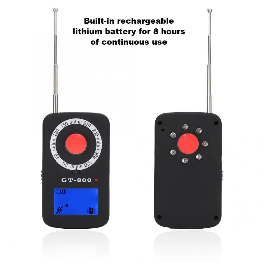 

GT-800 Detector Finder Security Tracking Radio Wave Sensor Radio Tracker US Plug 100-240V