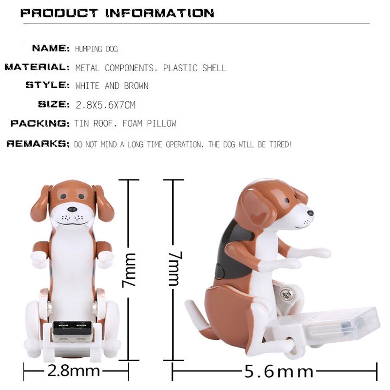 Портативный мини милый USB смешной горбатый пятно собака негодяй Собака Игрушка USB гаджеты снять давление для офисного работника лучший подарок для детей
