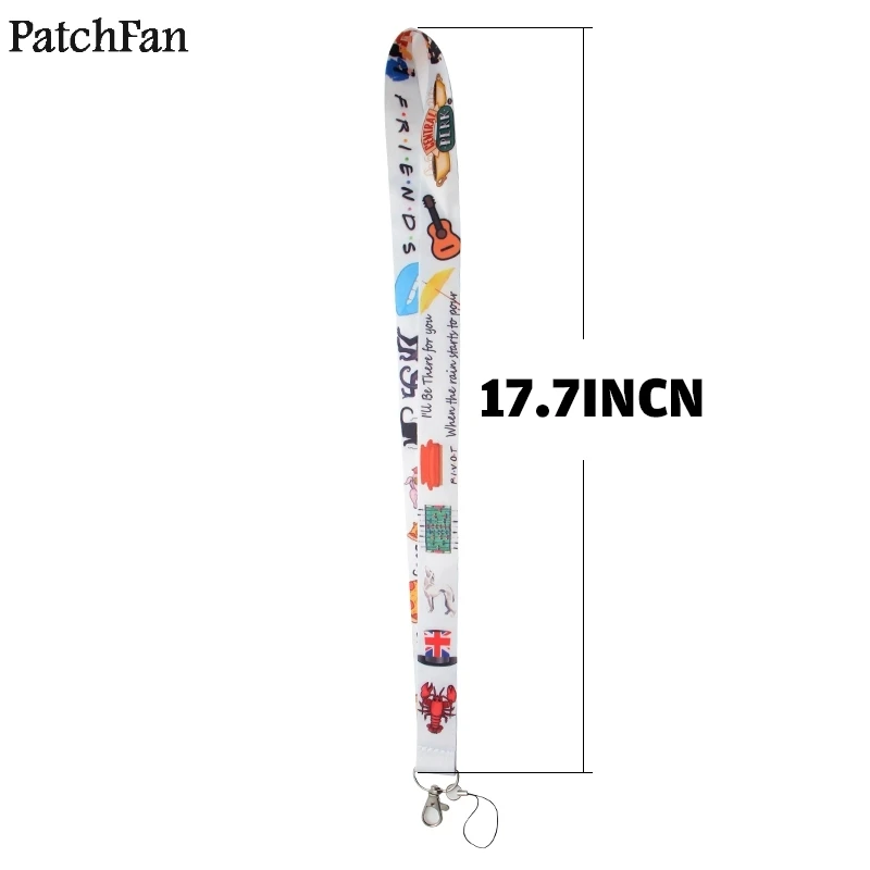 20 шт./лот Patchfan с надписью ТВ шоу Friends (брелок талреп лямки лента шейный ремешок para