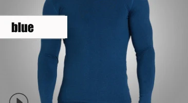 Самонагревающееся теплое термобелье комплект плюс бархатный бесшовный хлопковый свитер+ сковородки 2 шт. подштанники тонкие пижамы костюмы зима - Цвет: Blue
