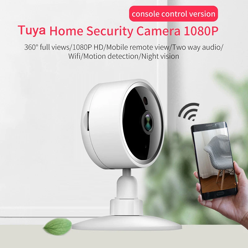 Lonsonho Wireless Smart Wifi IP Camera 1080P 2MP Tuya Smart Life Two Way Audio Night Vision Motion Sensor Smart Home Security