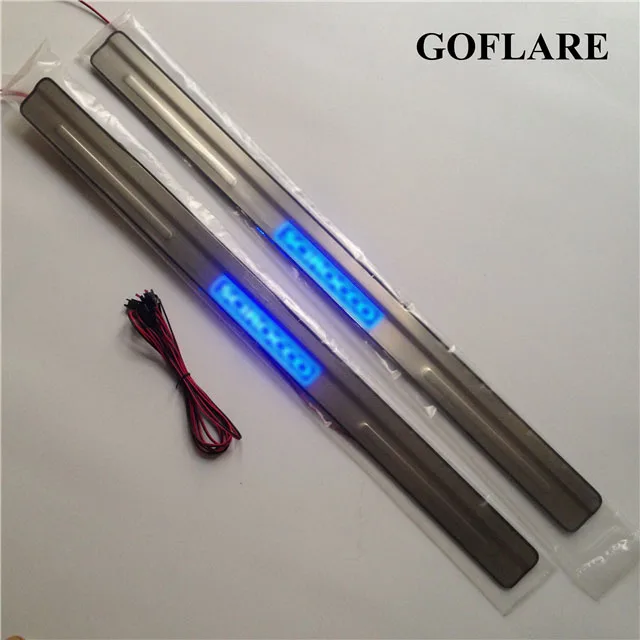 

led auto door sill strips for Volkswagen Scirocco R MK3 car accessories 2007-2017 illuminated door sills scuff plates thresholds
