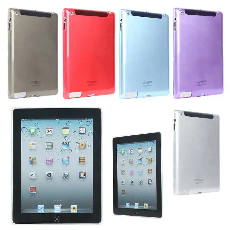 

For iPad 2/3/4 case Transparent soft silicone cover Clear TPU Protector Ultra Thin Slim Coque funda for Apple iPad 2/3/4 Skin