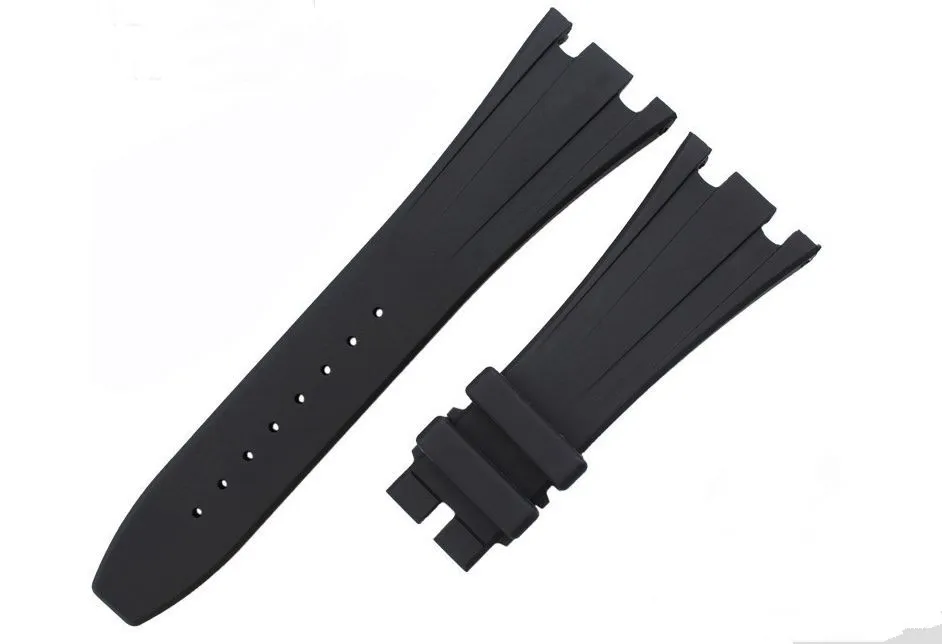 

Free Shipping 28 MM Waterproof Black Rubber Strap for AP watch