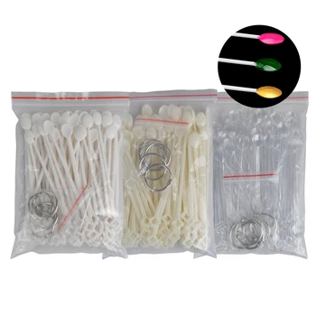

100Pcs/Lot False Nail Art Tips Sticks Polish Display Fan Practice Tool Board False Tips Display Gel Swatches Color Sample Tools