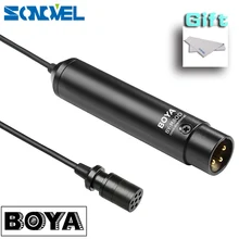 BOYA BY-M8OD Профессиональный всенаправленный XLR выход клип на лацкане конденсаторный микрофон для видеокамеры Аудио рекордер видео микрофон
