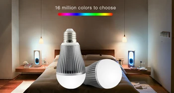 

[Seven neon]wholesales E26/E27 Wifi 2.4G Remote Control RGBCW/RGBWW Led Lamp Brightness Color Temperature Dimmable LED Bulb