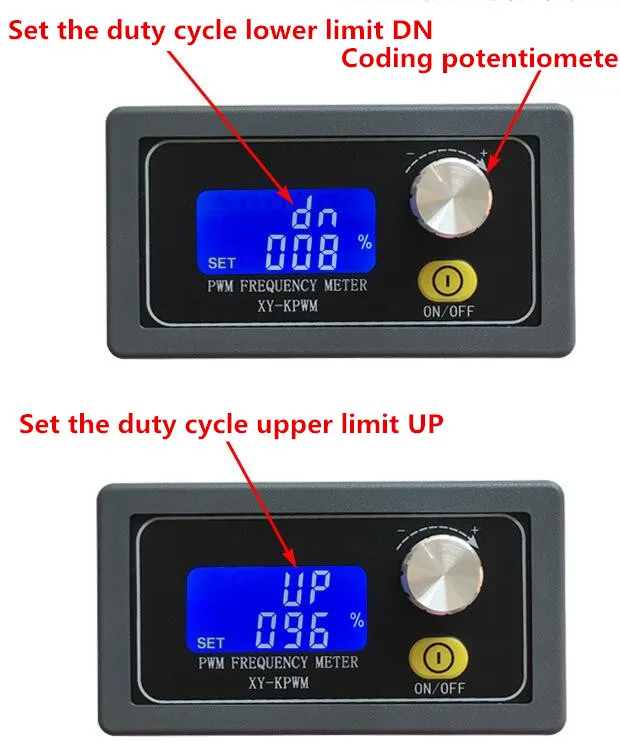 PWM pulse frequency duty cycle adjustable module / square wave rectangular wave signal generator / XY-PWM
