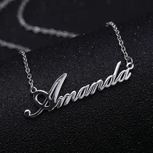 Collar de nombre personalizado de acero inoxidable, collares de mujer personalizados, Gargantilla, personalizado, su joyería de nombre para su regalo para el Día DE LA Madre