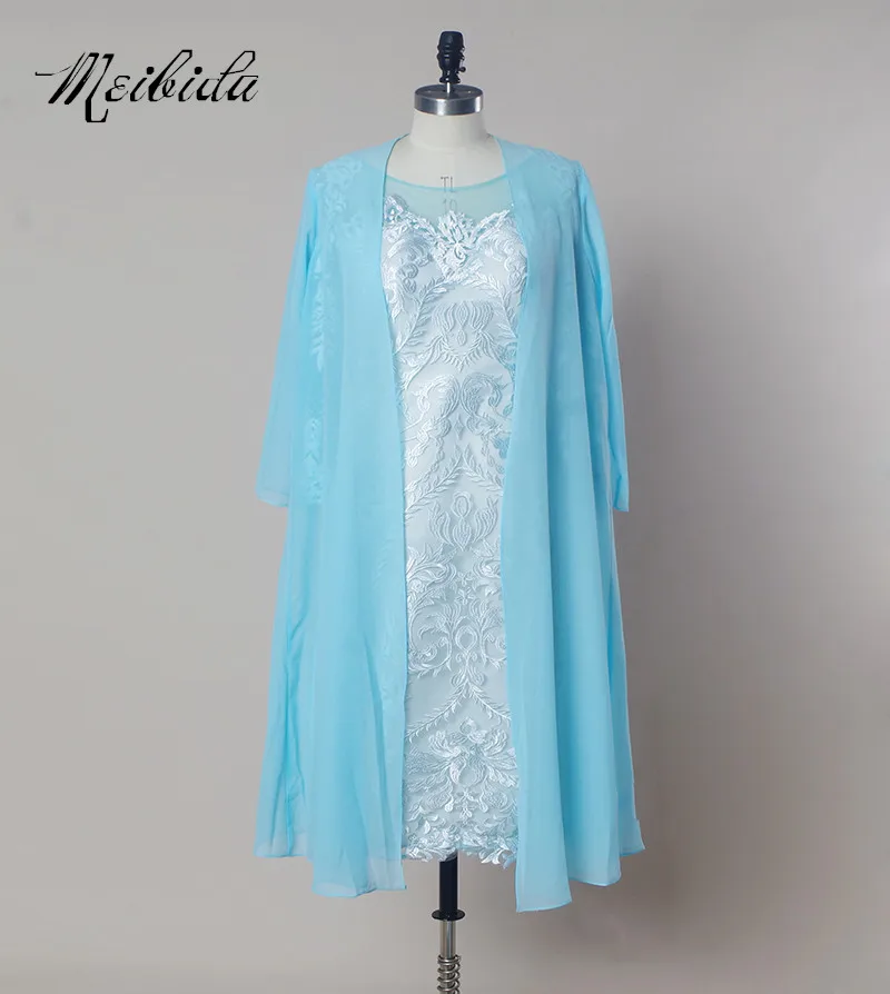 Abendkleider Real Pictures Mother Of The Bride Dress With Jacket 3 4 