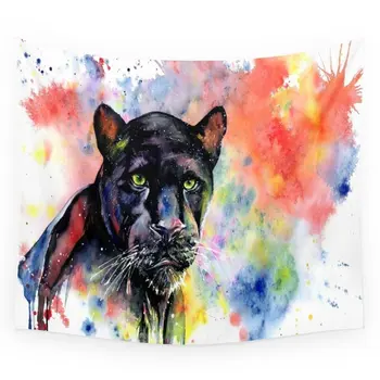 

The Black Panther Wall Tapestry Wedding Party Gift Bedspread Beach Towel Yoga Picnic Mat